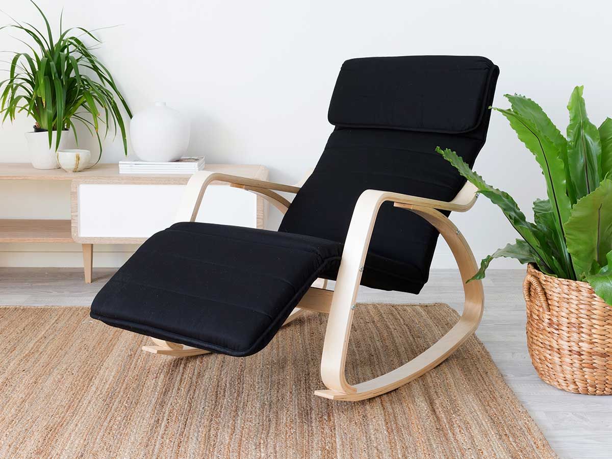 Mocka Asta Recline Black Armchairs Chairs