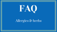 FAQ- Allergy concerns when taking herbs