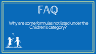 FAQ: Why are some products not listed under the Children's category?