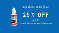 N R G is 25% off all month long!