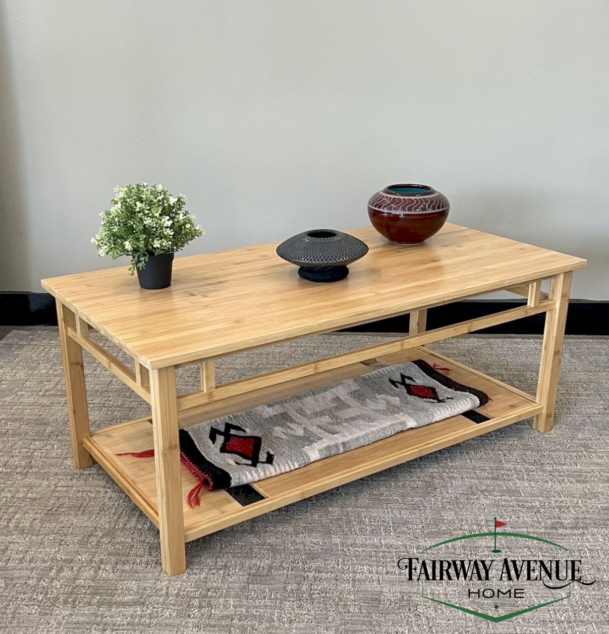 Fairway Avenue Home Bamboo Zen Coffee Table - Thumbnail 2