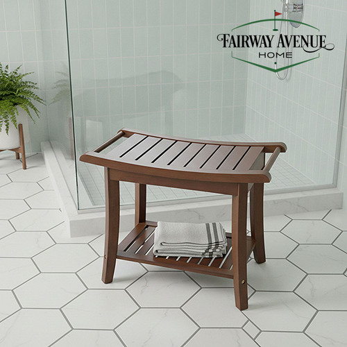 Spa Style Bamboo Bench | Caramel | CAEFA0072BN