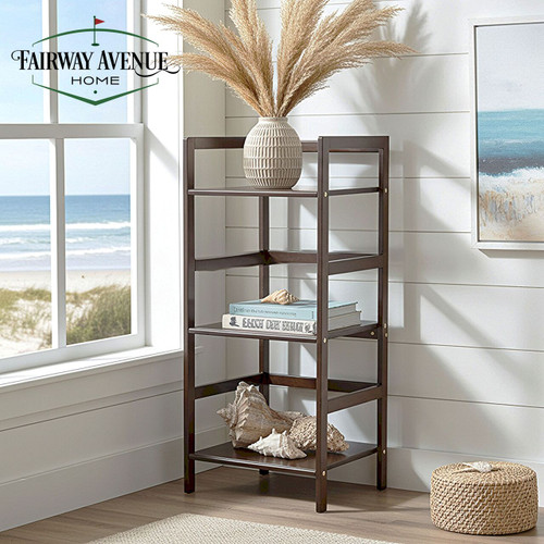 3-Tier Stackable Bamboo Tower Shelf | Espresso | CAEOF0129ES