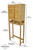 Freestanding Bamboo Over-the-Toilet Space Saver | Natural