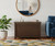 Bamboo Storage Chest Bench | Brushed Brown