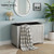 Bamboo Storage Chest Bench | Brushed Gray