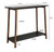 2-Tier Bamboo Frame Console Table | Black