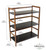 3-Tier Stackable Bamboo Bookshelf | Black