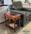 Bamboo Recliner Table with Drawer | Mahogany