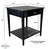 Bamboo End Table with Drawer | Dark Gray Bamboo End Table with Drawer | Dark Gray
