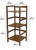 3-Tier Stackable Bamboo Tower Shelf | Caramel | CAEOF0074BN