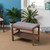 Bamboo Padded Bench | Brushed Brown