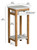 2-Tier Bamboo Plant Stand with Drawer | White | CBBFT0005WT