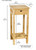 2-Tier Bamboo Plant Stand with Drawer | Natural