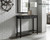 Acacia Console Table with Shelf | Black