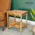 Acacia End Table with Drawer | Natural