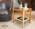 Acacia End Table with Drawer | Natural