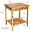 Acacia End Table with Drawer | Natural