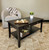 Acacia Coffee Table with Drawer | Black | VTTFT0169BK