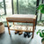 Acacia Padded Bench | Natural