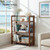 Acacia  3 Tier Folding Bookcase | Mahogany