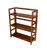 Acacia  3 Tier Folding Bookcase | Mahogany