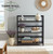 Acacia  3 Tier Folding Bookcase | Black
