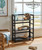 Acacia  3 Tier Folding Bookcase | Black