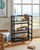 Acacia  3 Tier Folding Bookcase | Black