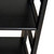 Acacia  3 Tier Folding Bookcase | Black
