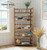 Acacia  5 Tier Folding Bookcase | Natural