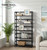 Acacia  5 Tier Folding Bookcase | Black | VTTOF0231BK