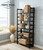 Acacia  5 Tier Folding Bookcase | Black | VTTOF0231BK