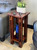 Acacia Architectural Plant Stand | Mahogany
