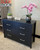6 Drawer Low Boy Dresser | Black