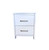 2 Drawer Nightstand | White