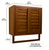 Bamboo Wall Mount Cabinet | Caramel | CAEBA0088BN