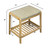 Bamboo Upholstered 19" Bench | Natural | CAEFA0323NL