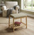 Bamboo Upholstered 19" Bench | Natural | CAEFA0323NL