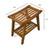 Spa Style Bamboo Blissful Bum Bum Bench | Caramel | CAEFA0280BN