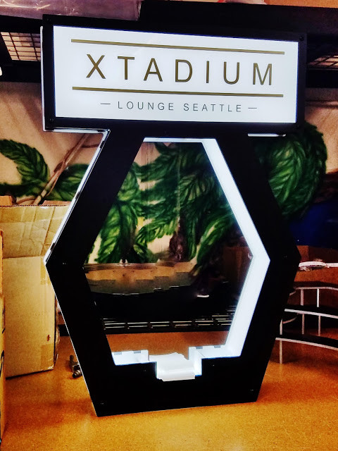LED bottle presenter designed for personalized VIP bottle service