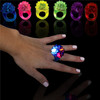 LED, jelly, stretchy, rings, lights, rave, dance, club, lounge