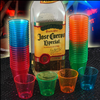 NEON SHOT GLASSES 1 OZ, PARTIES, NEON, GLOW, UV REACTIVE, SHOT GLASS, 1 OZ