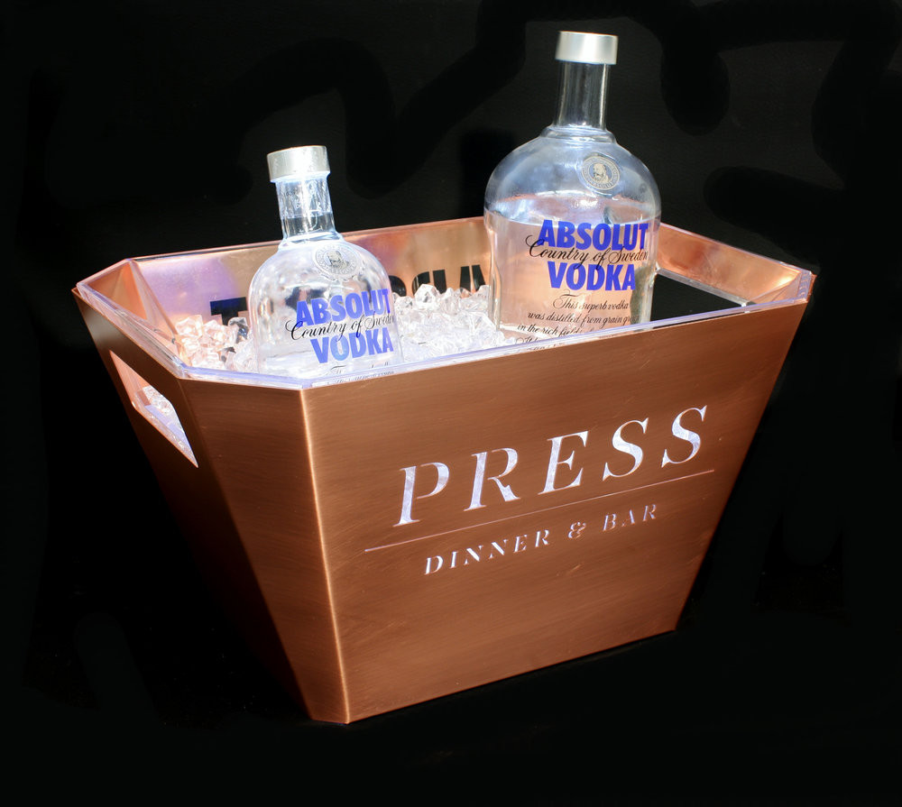 Led custom ice bucket Personalized ice bucket