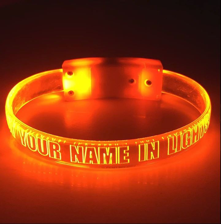 Custom Led Wristbands Wristbands Led Bracelets Personalized Club Sparklers