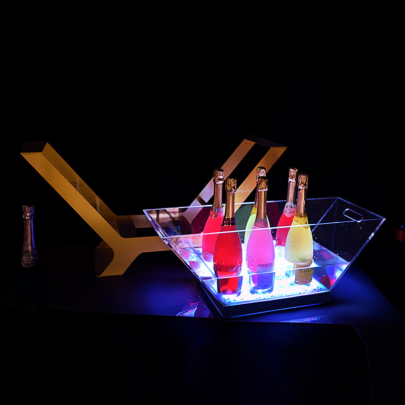 Hexagon LED Ice Bucket Manufacturer