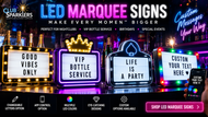 LED Bottle Marquee sign 