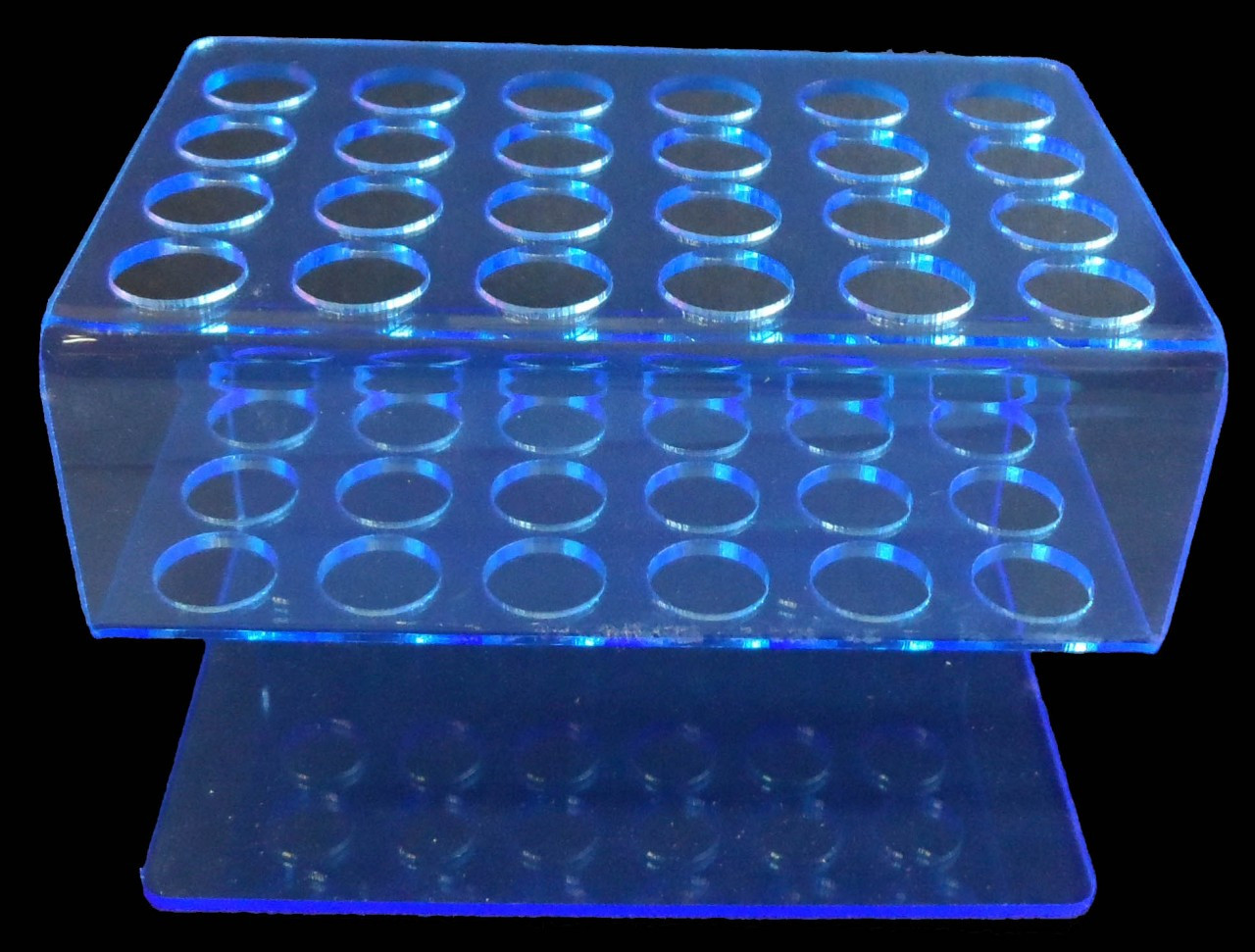 Acrylic Test Tube Rack, shooter rack,