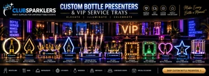 Custom Bottle Presenters & VIP Service Trays