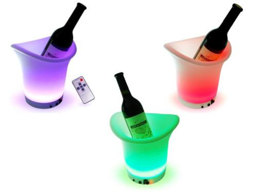 LED, ice, bucket, bottle, remote, lights, liquor, champagne, club, rave, bar, lounge, container, glow, vip, wedding, favor